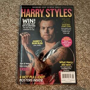 Harry Styles Magazine with Silver Cover